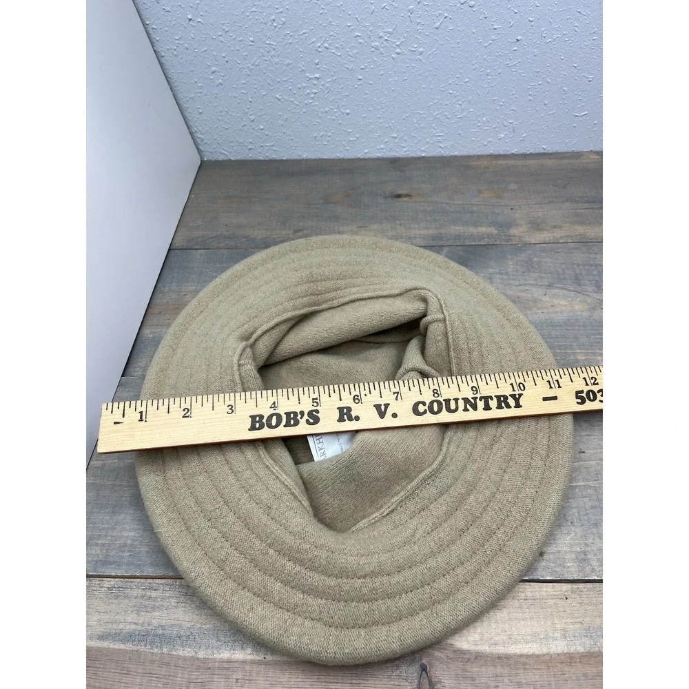 PARKHURST 100% wool Brimmed Hat Made‎ Canada Packable Tan hoop